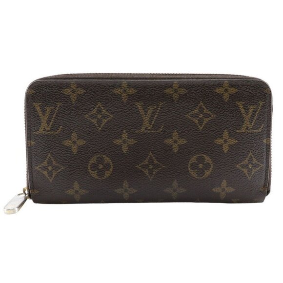 LOUIS VUITTON Zippy wallet Purse M42616 Brown Monogram canvas unisex - Picture 1 of 8